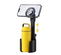 Cup Phone Holder Mount for Car Extendable Automotive Cup Stand Travel | 2 In 1 Magnetic Mount for SUV Truck Road Trip Travel Commute