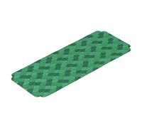 Cup Placemats Chinese Style | Brocade Knitted Tea Mat for Teahouse/Home | 3D Embroidery Water - Blocking | Lightweight & No Fade, 19.7x7.9in (Hoja Verde Hoja de Abanico)