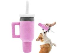 Cup Plush Dog Toy, Chew Interactive Dog Toys, Squeaky Pet Chew Toy, Soft Toothbrush Chew Toy, Stress Relief Dog Toy, Oral Care Dog Toy, Plush Dog Toy With Squeaker, Interactive Chew Toy for Dogs
