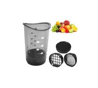 Cup Slicer, 2025 Upgraded Fruit Slicing Cup with Removable Push Plate