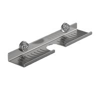 Cup Sponge Holder - 19.69 X 4.33 X 3.54 Inches Drainage Tray Sink Rack for Counter Organization, Kitchen Cleaning with No Drill Installation, Storage Shelf for Towel Cups Brush, Compact Use
