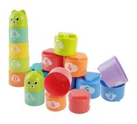 Cup Stacking Game, Logic Training Toy, Number Letter Stackings Cups, Colorful Toddler Set, Lightweight Durable, 12-Piece Educational, Ideal for Kids 6 Months and Up