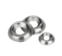 Cup washer cup washer,countersunk washers, M3 M4 M5 M6 304 Stainless Steel Bowl Type Conical Washer Countersunk Washers Concave-Convex Hollow Fisheye Gasket S(Silver 50pcs,M4x13x2.5mm)
