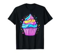 Cupcake arcoíris vibrante Camiseta