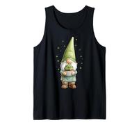 Cupcake Baking Baker Gnomo Shamrock Día de San Patricio Irlanda Camiseta sin Mangas