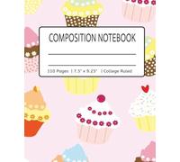 Cupcake Bliss Composition Notebook | College Ruled: Delightful cupcake-themed lined notebook with left margin for school, work, or journaling │ 110 ... notes, love letters & sweet-toothed souls