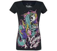 Cupcake Cult Unicornio Internal Unicorn Mujer Camiseta Negro XL 100% algodón Regular