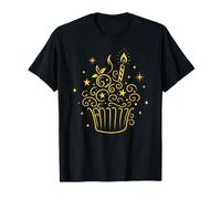 Cupcake De Arándanos Lindo Cumpleaños Muffin Hornear Fiesta Camiseta