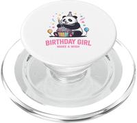 Cupcake de Panda con diseño de cumpleañera, pide un Deseo PopSockets PopGrip para MagSafe