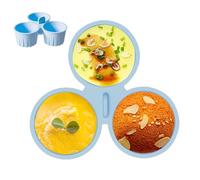 Cupcake de silicona antiadherente revestimiento para cupcakes - tazas redondas para hornear magdalenas y repostería | Freidable para aire a prueba de quemaduras y horno compatibles | Accesorios para