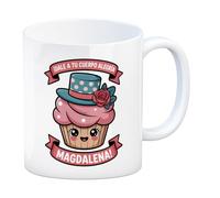 Cupcake Kawaii Taza ¡Dale a tu cuerpo alegría Magdalena! - Idea perfecta para amantes del café y el diseño