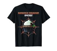 Cupcake Monstruoso de Halloween Escena Dulce Espeluznante Camiseta