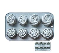 Cupcake Pans - Reusable Non-Stick Food Grade | Flower Shaped Mold for Cupcakes and Muffins | Para chocolate, dulces, postres, de cumpleaños, vacaciones, niños y adultos.