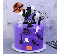 Cupcake Topper y Decoración para Tartas de Halloween - Adornos para Cupcakes y Cake Topper para Fiesta de Halloween