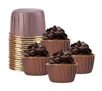 Cupcake Wrappers - Aluminum Foil Baking Cups, Heat Resistant Muffin Cases