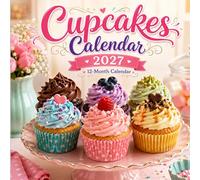 Cupcakes 2027 Calendar: 12 Months of Sweet Cupcake Creations and Delicious Dessert Photography