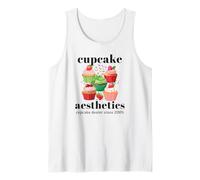 Cupcakes Aesthetics Cute Postre Soft Girl Camiseta sin Mangas