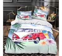 Cupcakes de fresa Funda de Edredón Juego de 3 Piezas Estampado 3D Cremallera Oculta incluye Fundas de Almohada Antialérgica Postre dulce pastel Funda Edredon for Adolescentes Double（200x200cm）