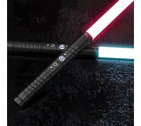 CUPCHID Sable de Luz, 2 En 1 Espada Laser 7 Colores, Espada Láser Recargable con Sonido, Juguetes para Niños y Adultos (77CM 2PC)