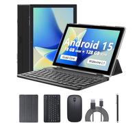 CUPEISI tablet Android 13 de 10inch, 12 GB de RAM+128 GB de ROM/1 TB expandible Tablet PC, 2 en 1 con teclado, CPU HD de cuatro núcleos de 2.0 GHz, certificado por Google 5G WiFi 6 BT 5.0, 8 MP