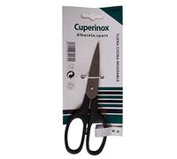 CUPERINOX® Kitchen Pro - Tijeras Cocina Profesional | Mango Negro Ambidiestro | Acero Inoxidable de Calidad | Para Pollo, Pescado, Carne y Verduras | Apto Lavavajillas