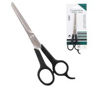 CUPERINOX Tijeras peluqueria profesional 15cm | Tijeras entresacar dentadas vaciar pelo texturizar cabello | Barbero estilista hombre mujer | afiladas acero inoxidable | Uso doméstico y salón