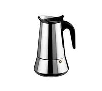 CUPERINOX Tradineur - Cafetera de acero inoxidable, 10 tazas, apta para cocina de inducción, cafetera clásica, plateada, uso doméstico y en oficina