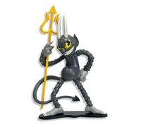 Cuphead The Devil Create-A-Figure - Mini figura de 4 pulgadas | Múltiples piezas intercambiables para posar, personalización