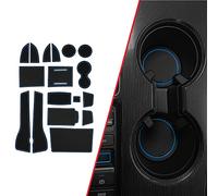 CupHolderHero Accesorios Honda Civic 2022-2024 - Accesorios - Inserciones de soporte de copa antipolvo antipolvo personalizadas de primera calidad, estera de revestimiento de consola central, a través