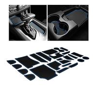 CupHolderHero Fits with Dodge Charger and Chrysler 300 Accessories 2015-2023 Premium Custom Interior Non-Slip Anti Dust Cup Holder Inserts, Center Console Liner Mats, Door Pocket 26pc Set (Blue Trim)
