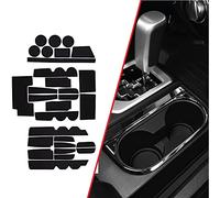 CupHolderHero para Toyota Tundra Accesorios 2014-2021 Premium Custom Interior Antipolvo Soporte Insertos Antipolvo, Alfombrillas de Consola Central, 29 Piezas (Asiento de Cubo) (Negro sólido)