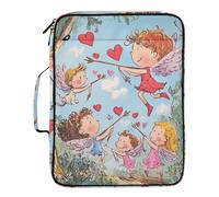 Cupid is Flying - Carpetas de acordeón con 7 bolsillos, tamaño carta A4, con cierre de cremallera, para el hogar, oficina, viaje, carpeta con divisores