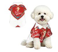 Cupid loves to clear the knot - Camisa para perro con estampado hawaiano, ropa transpirable para mascotas, adecuada para exteriores y festivales