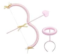 Cupido Arco y Flecha Juego de Flechas de un Solo tamaño de vilentín Accesorios de Disfraces de Cupido Cosplay Cosplay Fancy Dress Photos para Adultos y Adolescentes 2 Arco Flecha