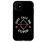 Cupido Bow & Arrow - Just Call Me Cupid Valentine Day Funny Carcasa para iPhone 11