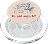 Cupido Dice 67 Día de San Valentín y 67 Meme Fun PopSockets PopGrip para MagSafe