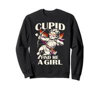 Cupido Find Me A Girl Humor Lesbianas Orgullo sáfico Sudadera