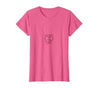 Cupidos Aprendiz Amor Flechas Corazón Regalo Romántico Camiseta, Mujer, Rosa Jaspeado, XXL