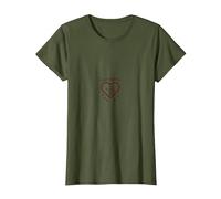 Cupidos Aprendiz Amor Flechas Corazón Regalo Romántico Camiseta, Mujer, Verde Oliva, XS