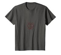 Cupidos Aprendiz Amor Flechas Corazón Regalo Romántico Camiseta, Niños, Asfalto, 4 años