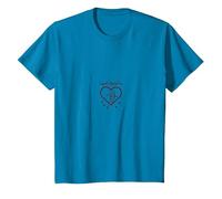 Cupidos Aprendiz Amor Flechas Corazón Regalo Romántico Camiseta, Niños, Zafiro, 4 años