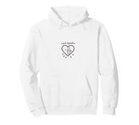 Cupidos Aprendiz Amor Flechas Corazón Regalo Romántico Sudadera con Capucha, Unisex para Adultos, Blanco, L