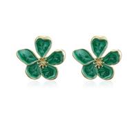 Cupimatch - Pendientes de flores grandes, diseño de flores doradas, gran tamaño, joya floral elegante para cenas, regalo para el día de la madre, Metal