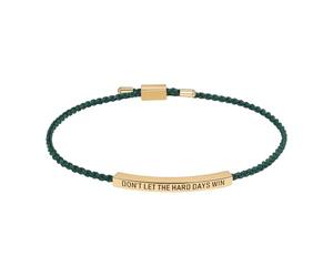 Cupimatch Pulsera ajustable inspiradora para mujer: Don't Let The Hard Days Win, brazalete deslizante de acero inoxidable motivacional para regalo de Navidad para mejor amiga, Acero inoxidable