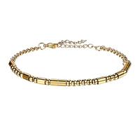 Cupimatch Pulsera Código Morse ajustable: Pulsera Hombre Mujer Never Give Up de Acero Inoxidable Perlas Simple - Regalo Motivacional Único para Mujer y Hombre, Acero inoxidable