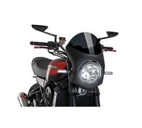 Cupolino Semicarenato Para Kawasaki Zephyr 750 96-99 Fume Oscuro-Negro