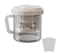 Cupón de yogur - fabricante de yogur tapa de filtro reutilizable para uso en cocina, herramienta multifuncional con función de tensión alimentaria, accesorio de cocina para l