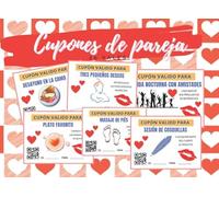 CUPONES DE PAREJA: TALÓN DE VALES CANJEABLES (DESAYUNO EN CAMA, MASAJES, BAÑO EN PAREJA...) | REGALO ROMÁNTICO Y ORIGINAL PARA TU PAREJA | HOMBRE O ... LOS ENAMORADOS, SAN VALENTIN | ANIVERSARIO.