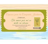 Cupones para tu Compañía Jardinera - Edición en Español: Tu amor por mí se mide en abono