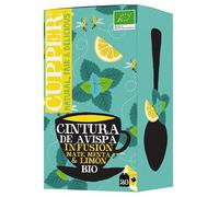 CUPPER - 20 Bolsitas De Infusiones Ecológicas Cintura de Avispa - Propiedades Depurativas Y Diuréticas - Contiene Mate, Menta y Limón - Apto Para Vegano